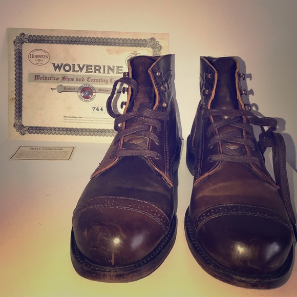 wolverine shell cordovan boots